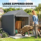 4 x 6ft Outdoor Storage Shed Tent, Portable Shed with Roll-up Door for Motorcycle, Bike, Garden Tools