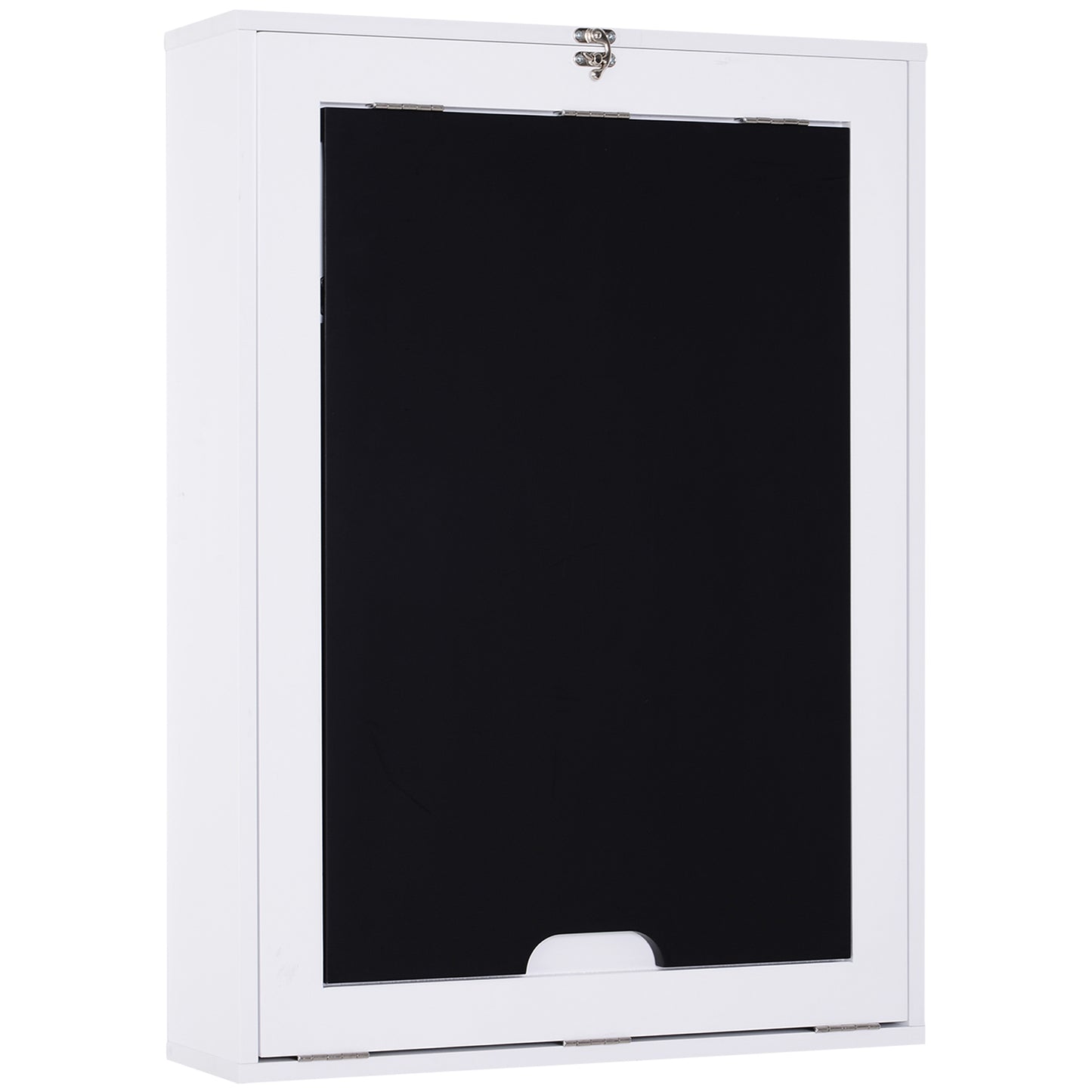 Wall Mounted Table Fold Out Convertible Desk, Multi-Functional Space Saving Computer Desk with Writing Floating Board for Students, White and Black
