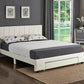 Cambridge White Platform Bed with Storage