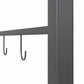 7' x 5' Garden Grill Canopy, BBQ Grill Gazebo Tent with Steel Frame and Hooks, Outdoor Sun Shade, Charcoal Grey