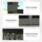 10' x 12' Outdoor Hardtop Gazebo Metal Roof Patio Gazebo with Aluminum Frame, Mesh Nettings, Dark Grey