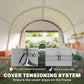 10' x 10' Outdoor Storage Tent, Heavy Duty and Waterproof Portable Shed for Bike, Motorcycle & Garden Tools