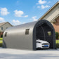 10' x 19' Heavy Duty Carport, Portable Garage Car Canopy Tent Shelter with Reinforced Galvanized Frame, Dark Grey