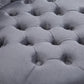 45" Tufted High Back Velvet Accent Chair Living Room Soft Padded Couch Lounge Ash Grey