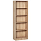 5-Tier Bookcase, Storage Bookshelf with Adjustable Shelves, Display Shelves for Living Room, Home Office, Nature Wood