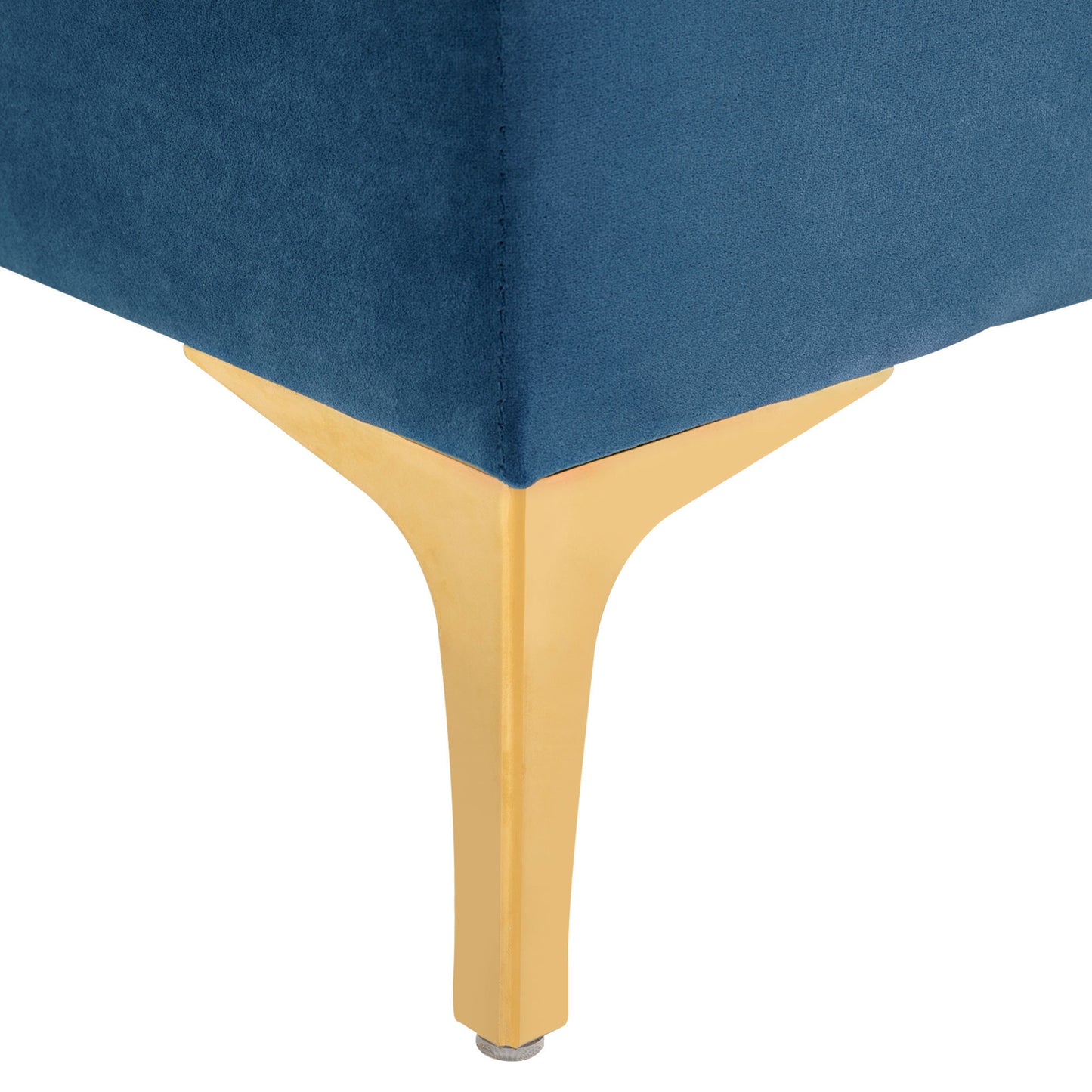 End of Bed Bench, Upholstered Bench, Entryway Shoe Bench with Button Tufted for Living Room, Bedroom, Blue