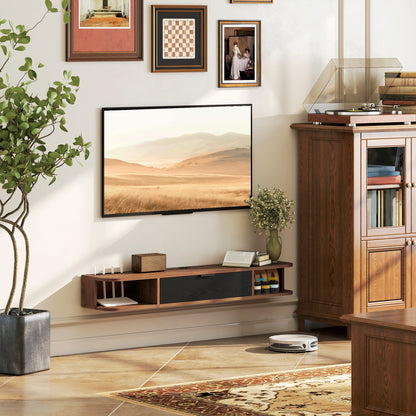 47" Floating TV Stand with Flip Drawer