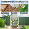 123 x 187 x 189 cm Walk-In Mini Greenhouse with Shelves