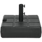 Umbrella Stand for 1.5" or 1.9" Umbrella Poles, Fillable Umbrella Base, Black