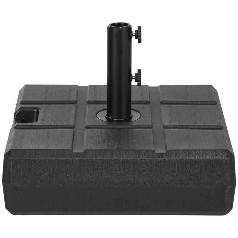 Black Fillable Umbrella Stand for 1.5-1.9" Poles