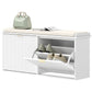 Entryway Bench with Padded Seat and Flip-Drawers, Holds up to 529lbs, Shoe Storage Bench for 10 Pairs of Shoes, White