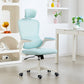 Ergonomic Mesh Office Chair, High Back Desk Chair with Rotatable Headrest, Flip-Up Armrests, Lumbar Support, Light Green