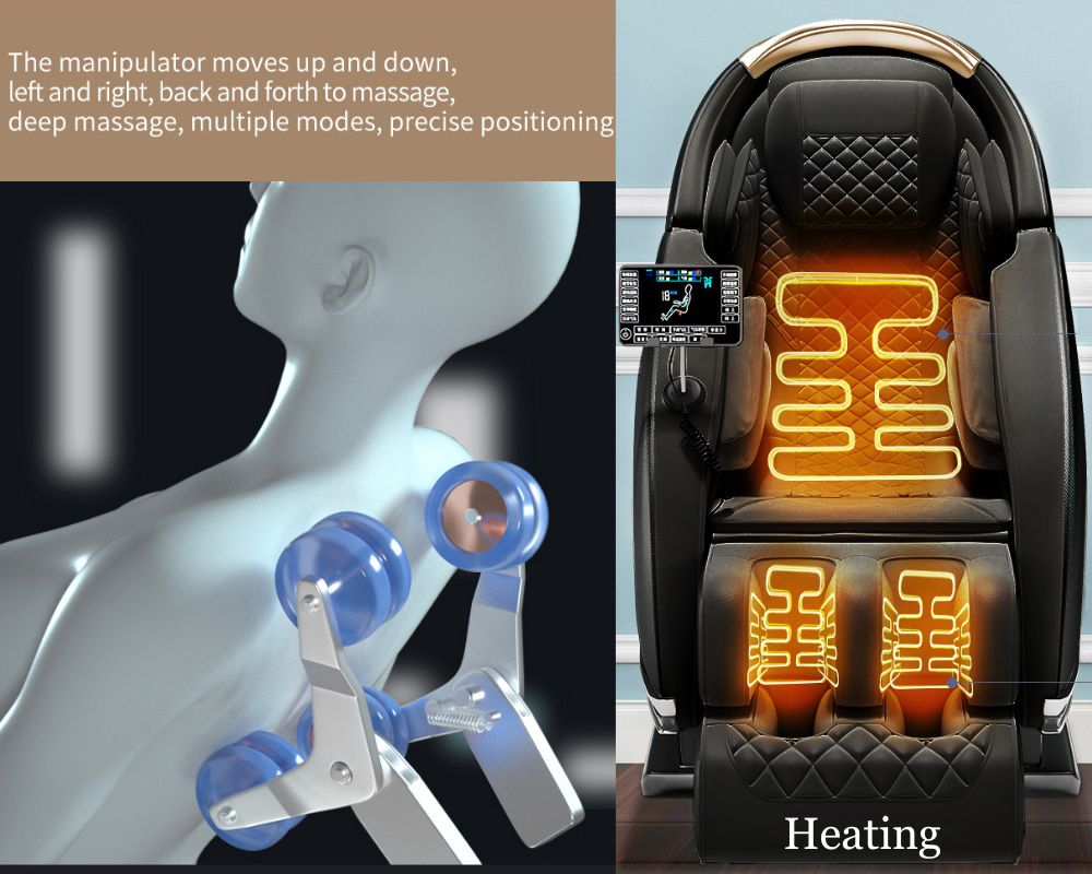 ZenMode Heated Leather Massage Chair