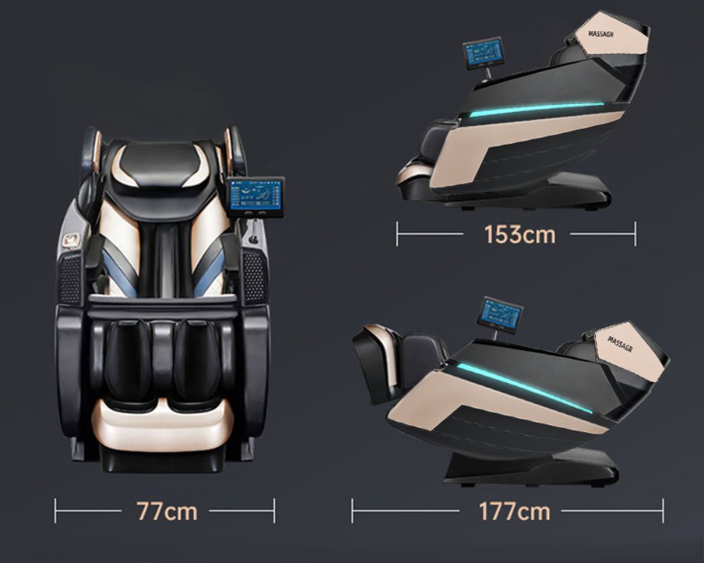 DreamTime Heated Leather Massage Chair