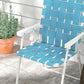Set of 2 Folding Patio Chairs, Portable Chair Set with Armrests for Camping, Garden, Pool, Beach, Backyard, Green