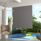 Patio Door Blinds, Outdoor Roller Shades, Cordless Roll Up Shade for Porch Gazebo, Light Grey