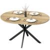 Extendable Dining Table for 4-6 with Butterfly Leaf - Natural Wood