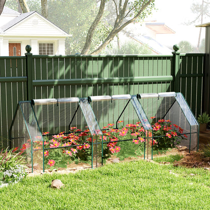 Clear Zippered Portable Mini Growing Tent Greenhouse