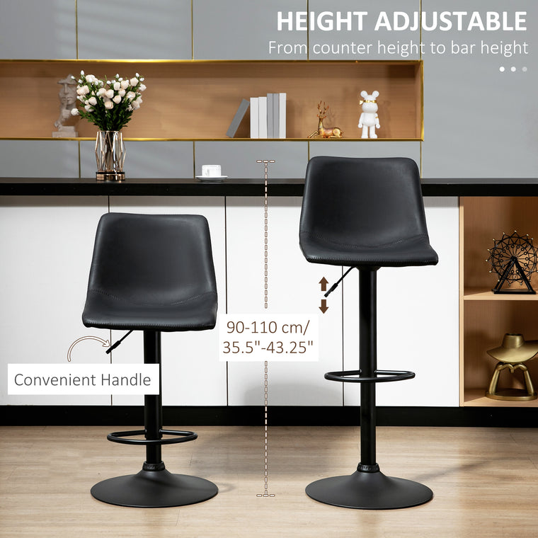 Swivel Counter Height Bar Stools Set of 2