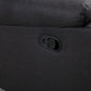 2 Seater Reclining Chair, Loveseat Recliner Sofa with Footrest and Split Backrest, Dark Grey