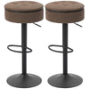 Swivel Bar Stools Set of 2 with Storage