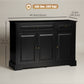 Modern Sideboard Cabinet, Buffet Cabinet with 2 Drawers and Adjustable Shelves, Buffets Tables for Dining Room, Black
