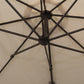 10ft Cantilever Patio Umbrella with 360° Rotation, Crank & Cross Base for Garden Deck Pool Backyard, Cream