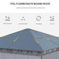 Polycarbonate Hardtop Gazebo Canopy, Outdoor Patio Gazebo with Aluminum Frame & Curtains, Dark Grey