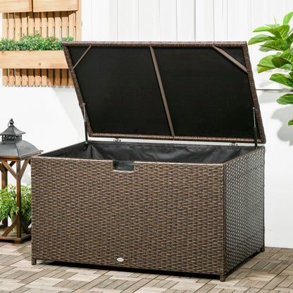 113 Gallon Rattan Deck Box