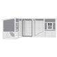 Chicken Coop with Run, L-Shaped Wooden Chicken House with 2 Houses, Outdoor Hen House with Waterproof Roof and Ramps