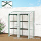 Portable Mini Greenhouse Green House with 3 Tier Shelves, Reinforced Cover, Roll-up Doors, 56.3" x 18.1" x 59.4"