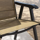 4-Piece Folding Chair Set for Relaxing on Patio Balcony Garden, Comfortable Outdoor Furniture with Armrests, Brown