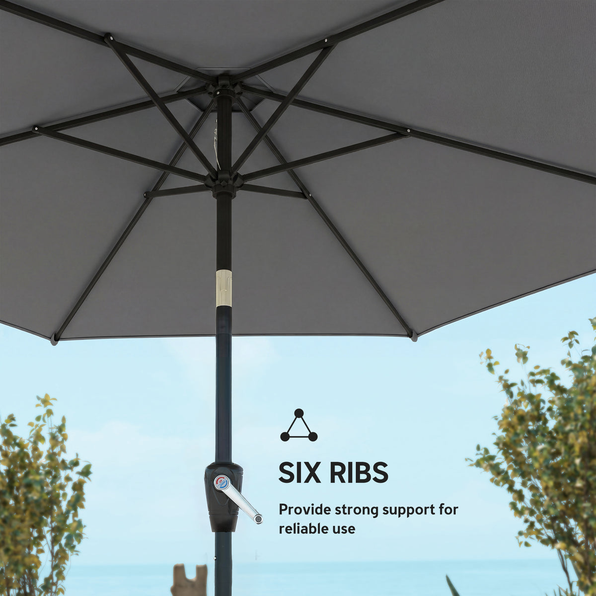 9' Outdoor Table Patio Umbrella with Tilt & UV Protection
