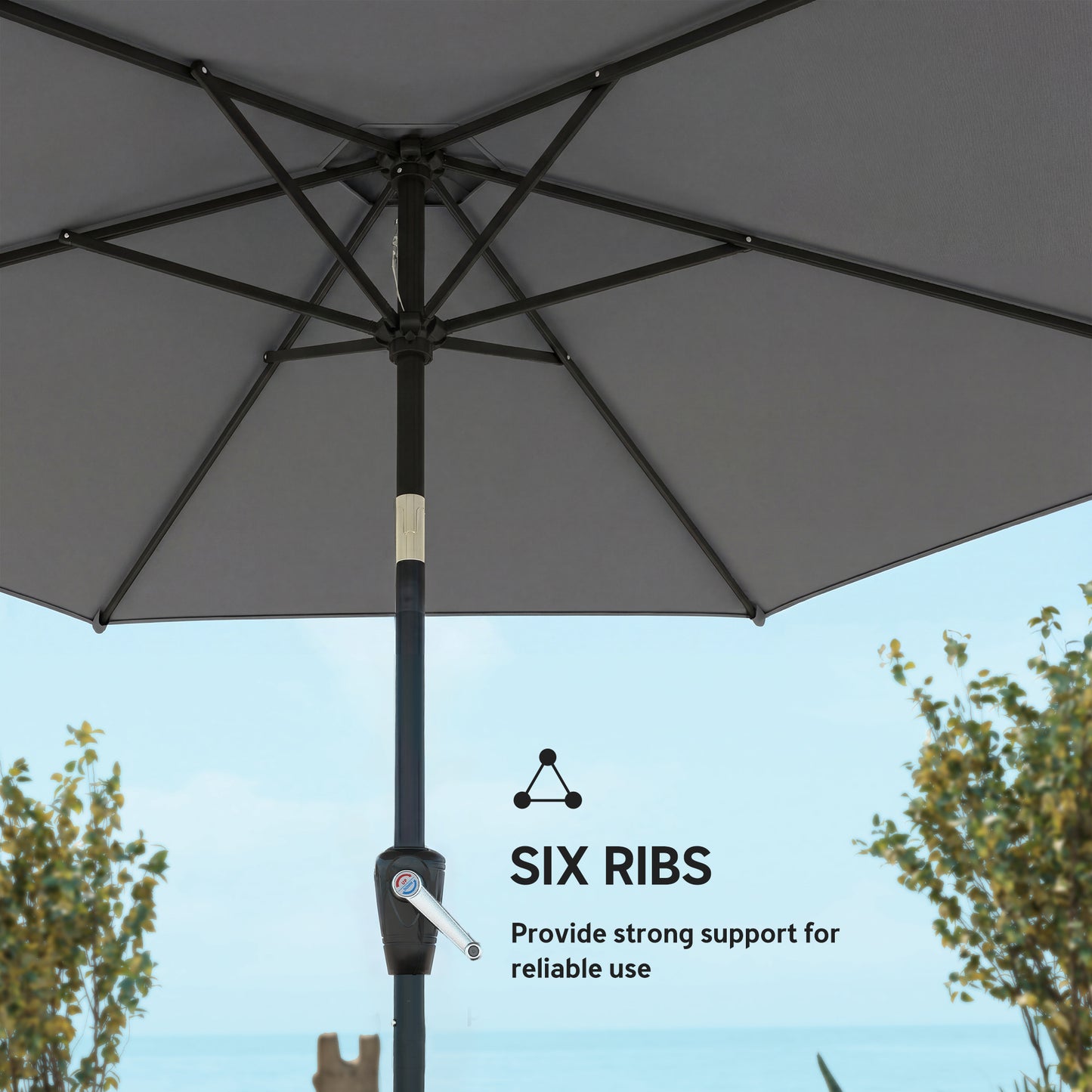 9' Outdoor Table Patio Umbrella with Tilt & UV Protection