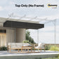8.2' x 8.4' Retractable Pergola Canopy Replacement for 10' x 10' Frame, Cover Replacement (Cover Top Only), Dark Grey