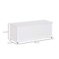 39.5" Storage Chest with 2 Safety Hinges, Storage Box Organizer with Flip-Top Lid, Entryway Storage Bench, White
