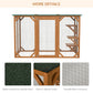 71"L Catio Outdoor Cat Enclosure, Indoor Cat Cage, Pet House, Small Animal Hutch for 1-2 Rabbit, Kitten, Kitty Crate Kennel w/ Waterproof Roof, Multi-Level Platforms, Orange