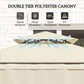 8' x 7.6' Grill Gazebo, Double Tiered Barbecue Grill Gazebo Shelter w/ Side Awning, 2 Side Shelves, 6 Hooks, Beige