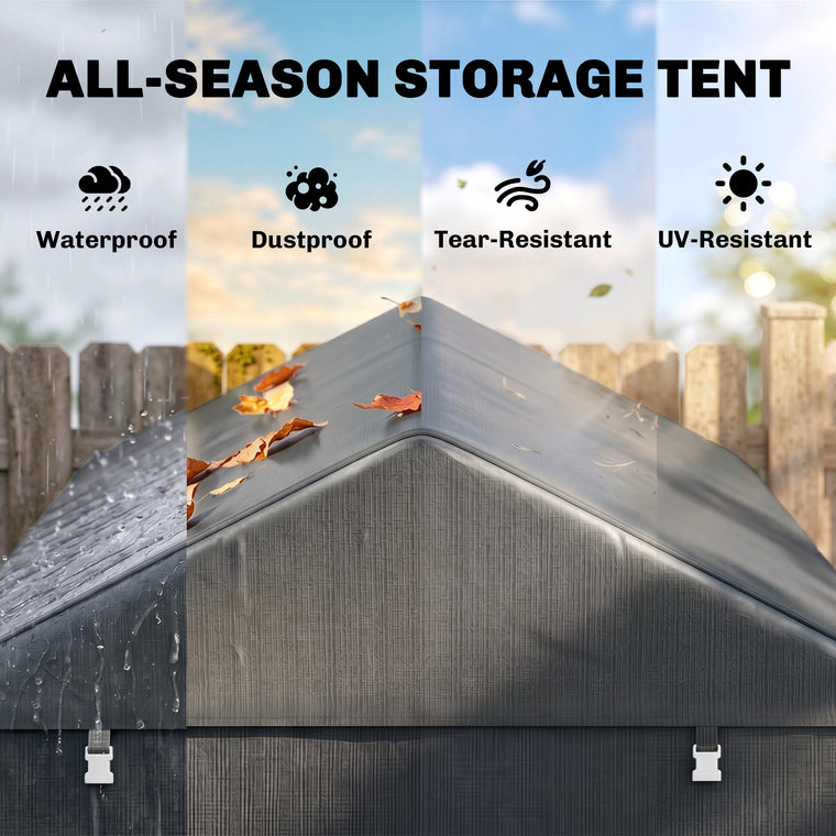 Galvanized Steel Bike Storage Shed