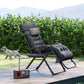 Padded Zero Gravity Chair, Folding Recliner Chair, Patio Lounger with Cup Holder, Adjustable Backrest, Removable Cushion for Outdoor, Deck, Poolside, Red