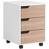 3-Drawer Mobile Filing Cabinet with Wheels