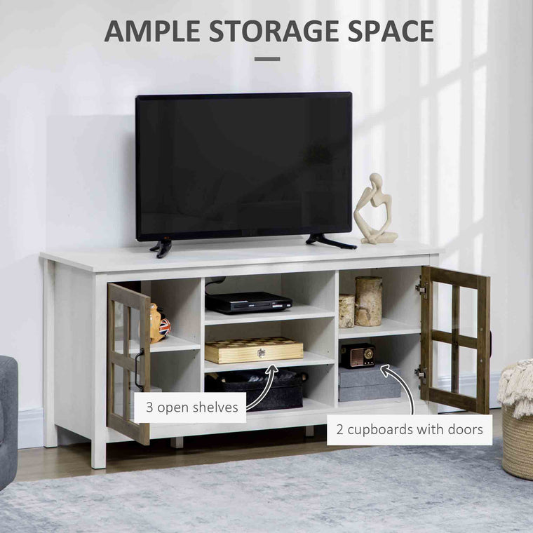 TV Stand with Adjustable Shelves