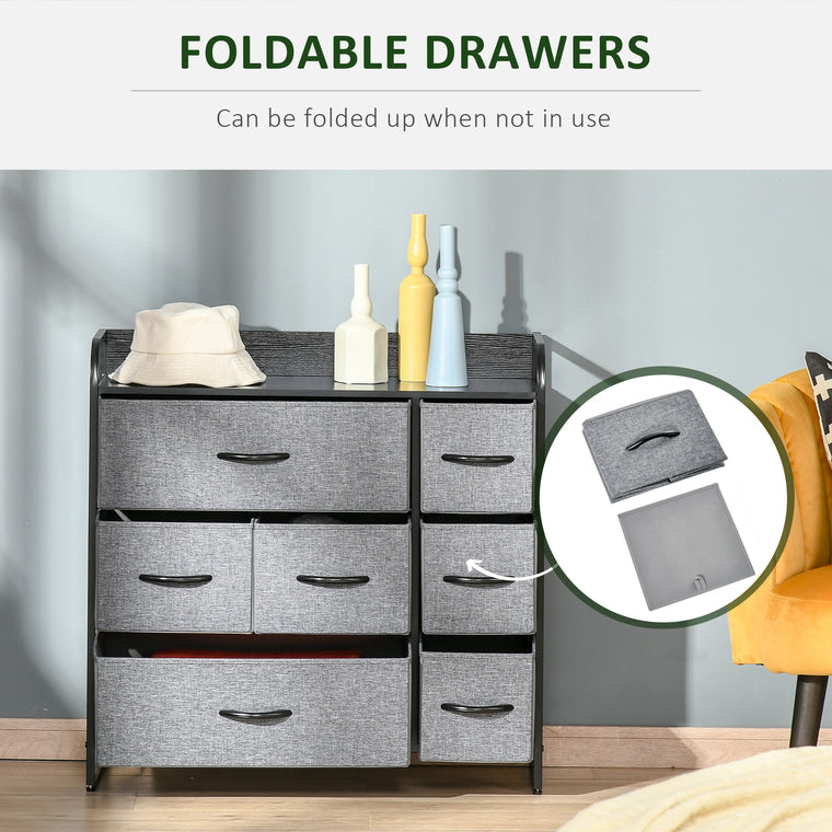 7-Bin Fabric Dresser Storage Tower
