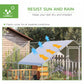 9.8' x 13.1' x 6.6' Chicken Coop Cage, Outdoor Hen House w/Cover & Lockable Door