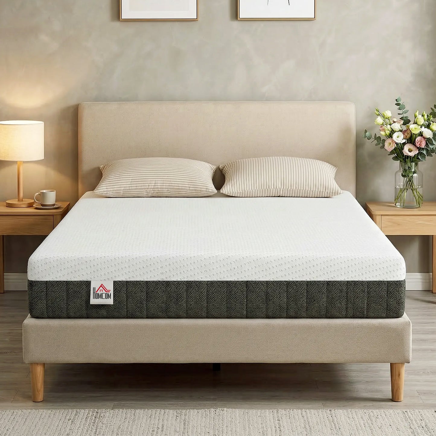 10 Inch Full Mattress in a Box, Pressure Relief & Lumbar Support, CertiPUR-US Certified, Medium Firm
