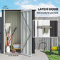 5 x 3ft Outdoor Storage Shed Metal Garden Shed Cabanon with Sloped Roof, Lockable Door for Tool, Grey