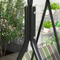 3-Seater Outdoor Porch Swing with Adjustable Canopy, Patio Swing Chair for Garden, Poolside, Backyard, Red