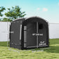 Bike Storage Shed Tent, Portable and Waterproof with 210D Oxford Fabric and Carry Bag for 3-4 Bicycles, Black