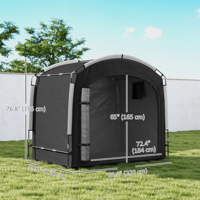 Portable Bike Storage Tent, Fits 3-4 Bicycles