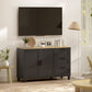 Buffet Cabinet with Soft-Close Doors, Modern Sideboard with 3 Drawers for Living Room, Kitchen, Dining Room, Black